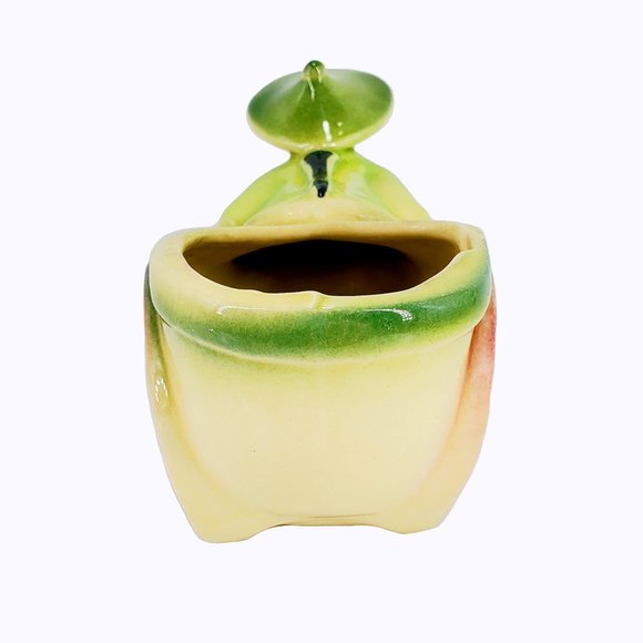 VTG Shawnee Pottery Planter Chinese Man Rickshaw Cart #539 USA Ceramic Asian - Picture 2 of 7